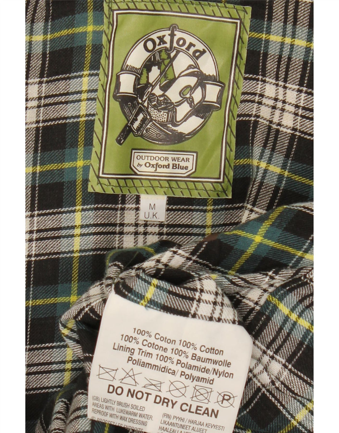 Oxford Herrenjacke aus gewachster Baumwolle, UK 38, Mittelbraun