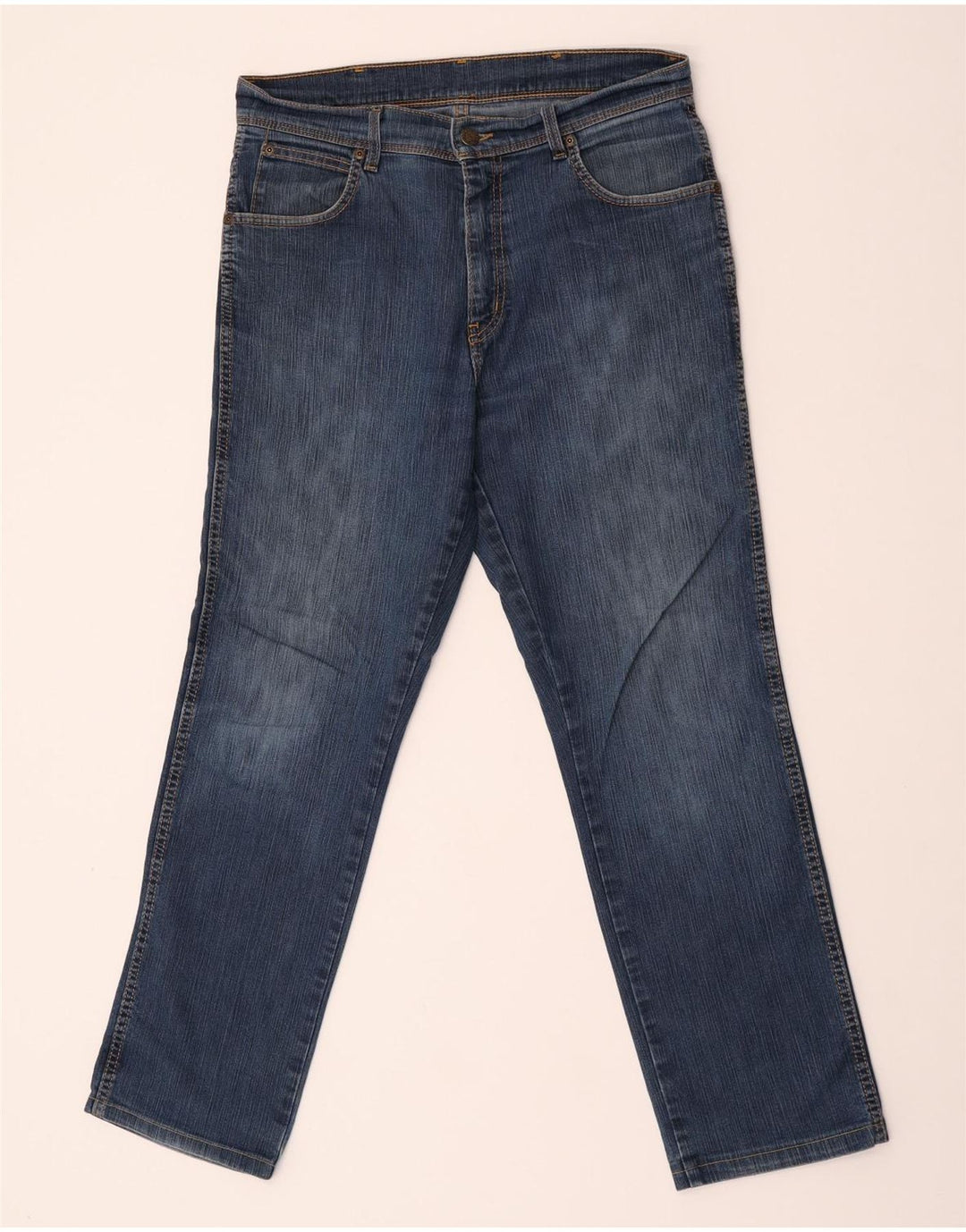 Wrangler Herren-Jeans mit normaler Passform, gerade Passform, W33, L29, Blau, Baumwolle