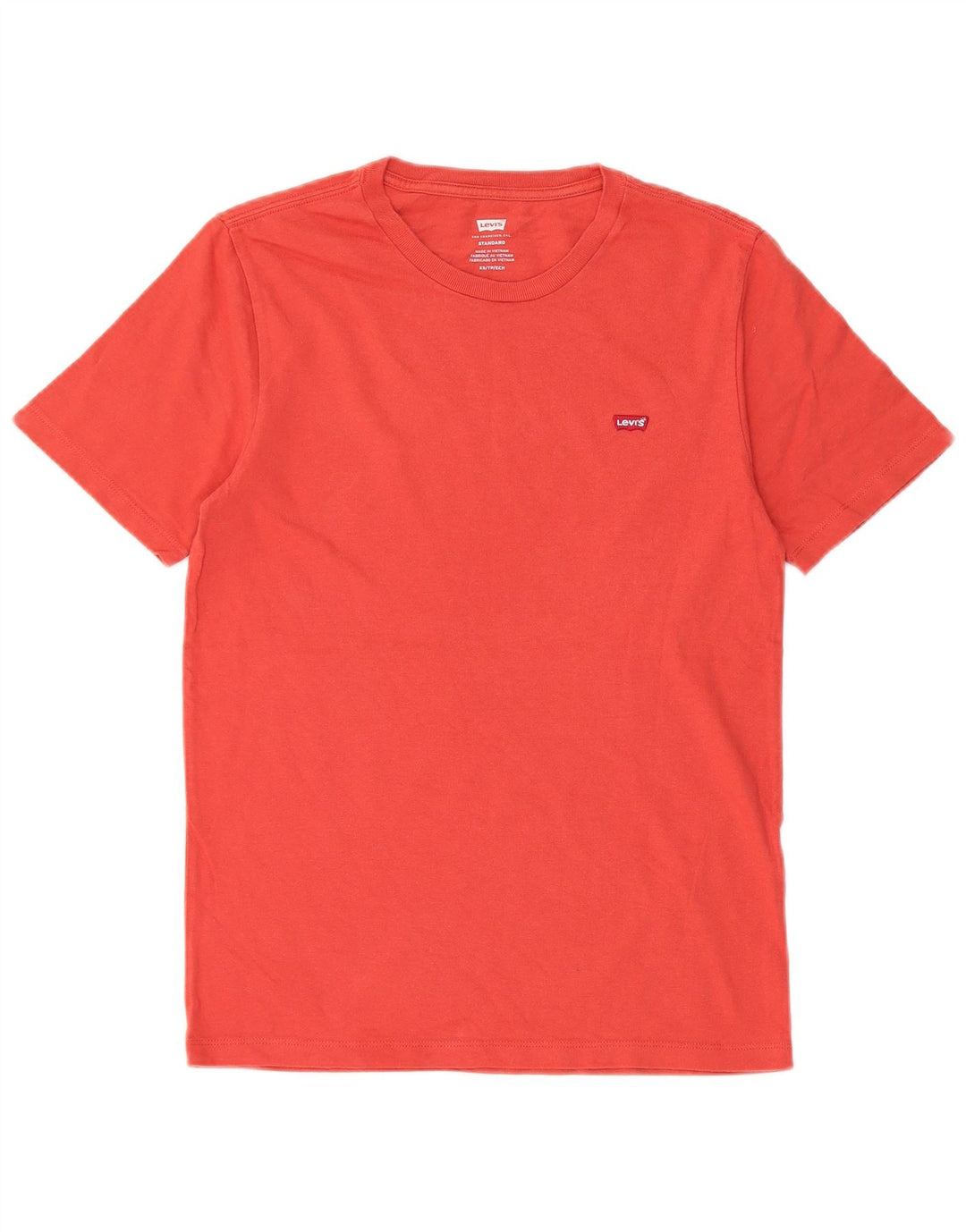 Levi's Herren Standard T-Shirt Top XS Rote Baumwolle