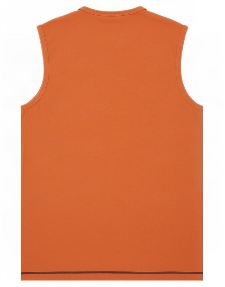 Fila Herren-Trägershirt, klein, braun, Colourblock-Baumwolle