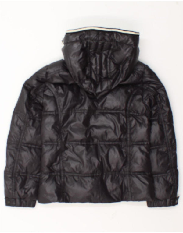 Moncler Wattierte Jacke mit Kapuze für Mädchen, 9–10 Jahre, marineblaues Polyamid