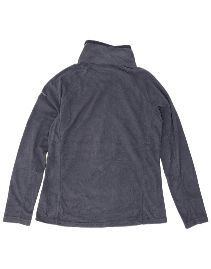 Columbia Herren-Fleecepullover mit Reißverschluss am Hals, groß, marineblaues Polyester