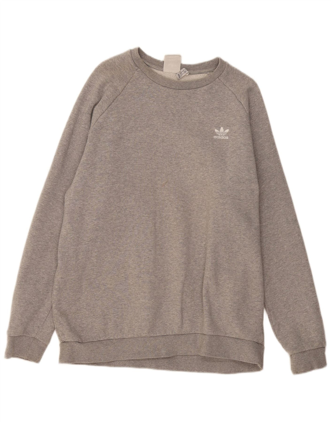 ADIDAS Herren-Sweatshirt-Pullover, große grau gefleckte Baumwolle