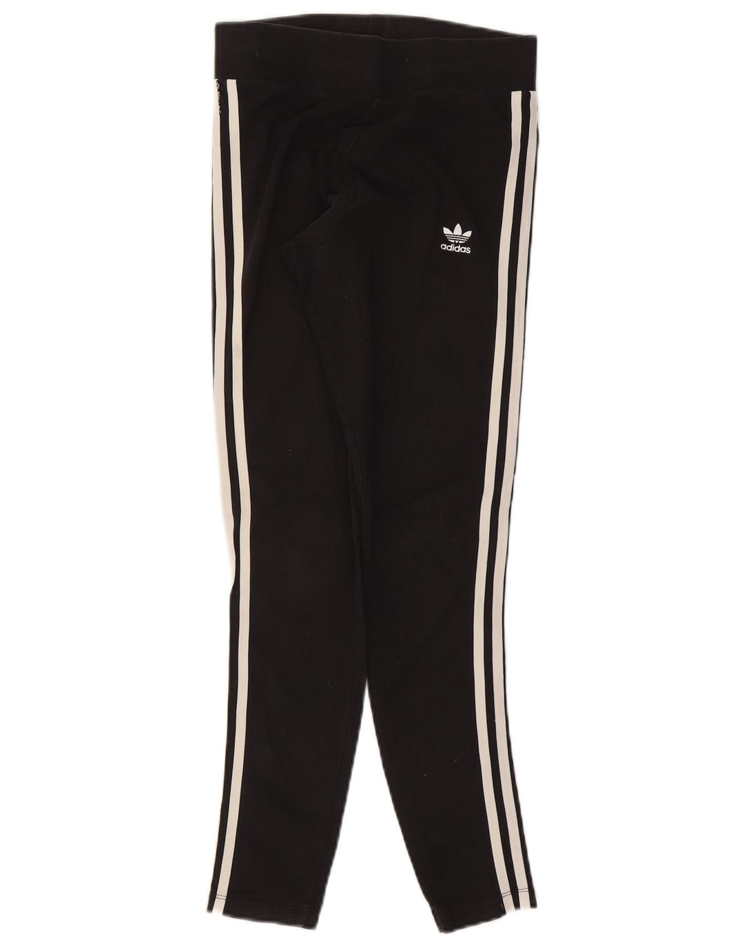 Adidas Damen Leggings UK 10 Small Schwarz Baumwolle