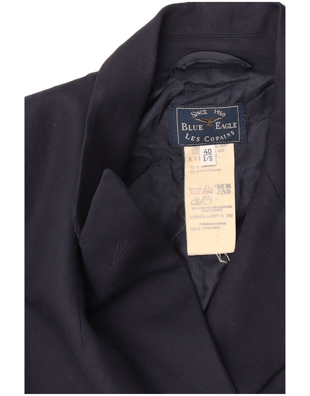 Les Copains Damen Blue Eagle Blazer Jacke IT 40 Small Marineblau