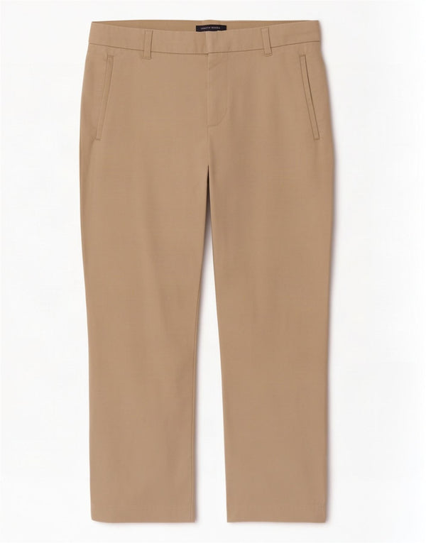 Tommy Hilfiger Damen gerade geschnittene Hose US 6 Medium W30 L24 Beige