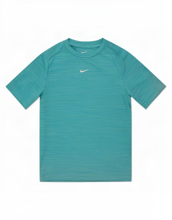 Nike Dri Fit T-Shirt für Jungen, 12–13 Jahre, groß, blau gestreift, Polyester