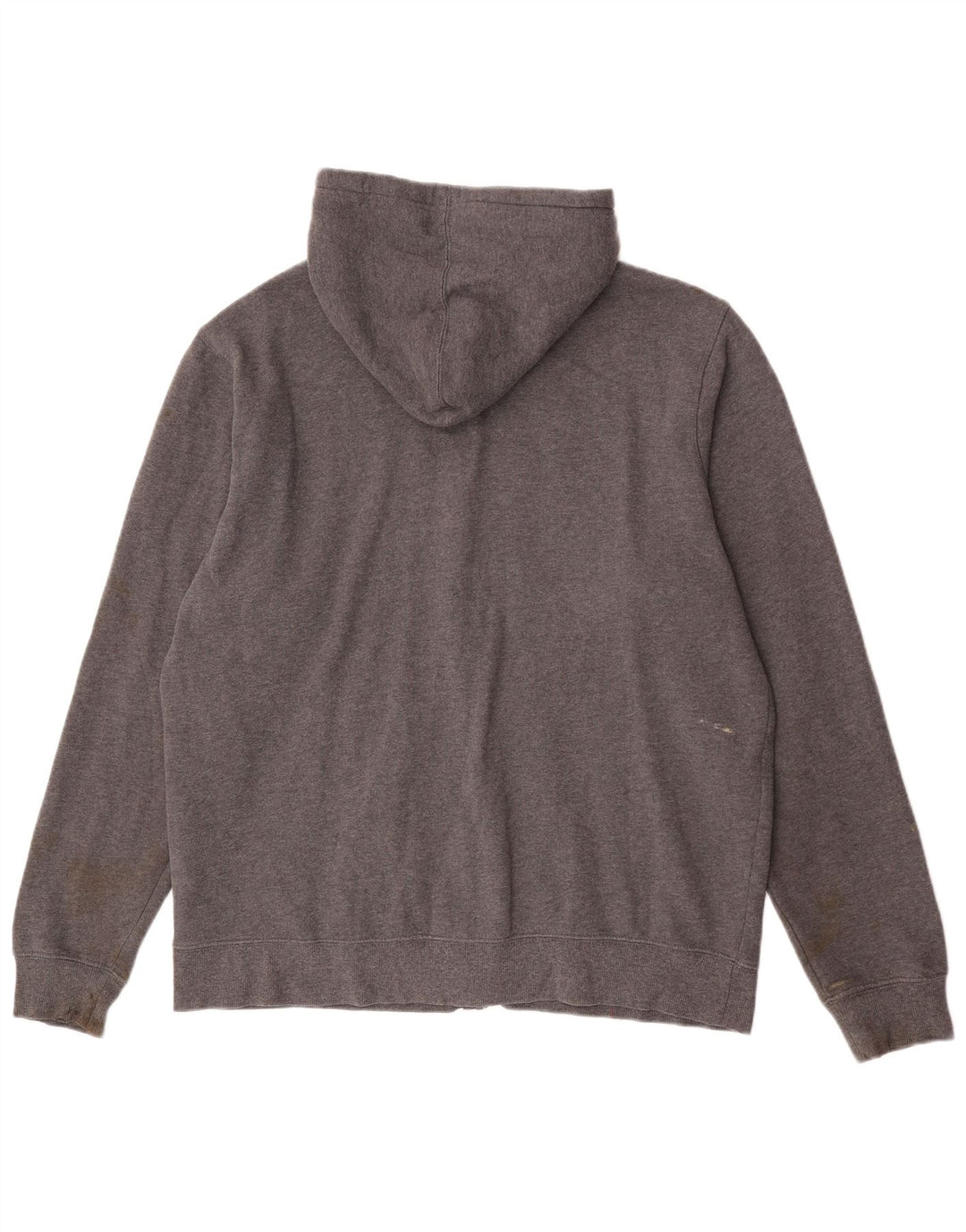 Starter Herren-Kapuzenpullover mit Reißverschluss, groß, aus grauer Baumwolle