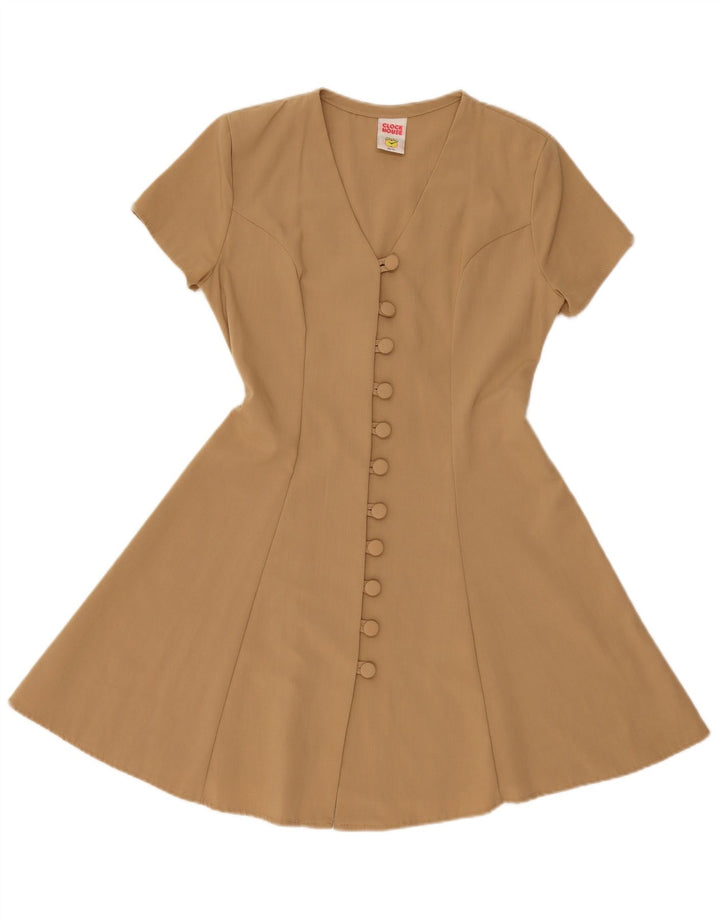 CLOCK HOUSE A-Linien-Kleid für Damen, EU 38/40, mittelbeigefarbenes Polyester