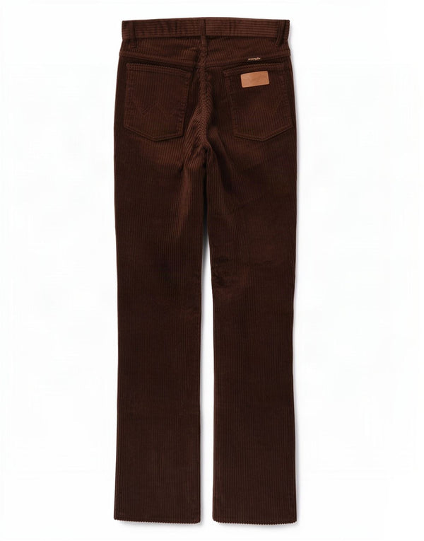 Wrangler Damen Gerade Cordhose W34 L36 Braune Baumwolle