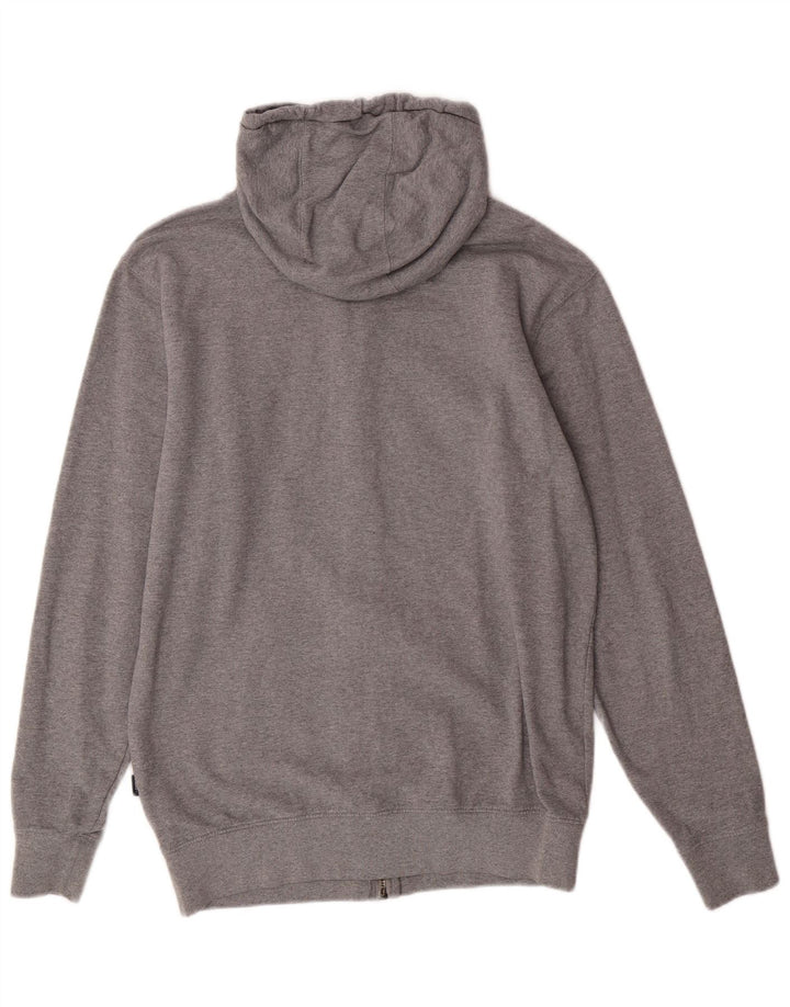 Vans Herren-Kapuzenpullover mit grafischem Reißverschluss, Größe S, Grau, Baumwolle