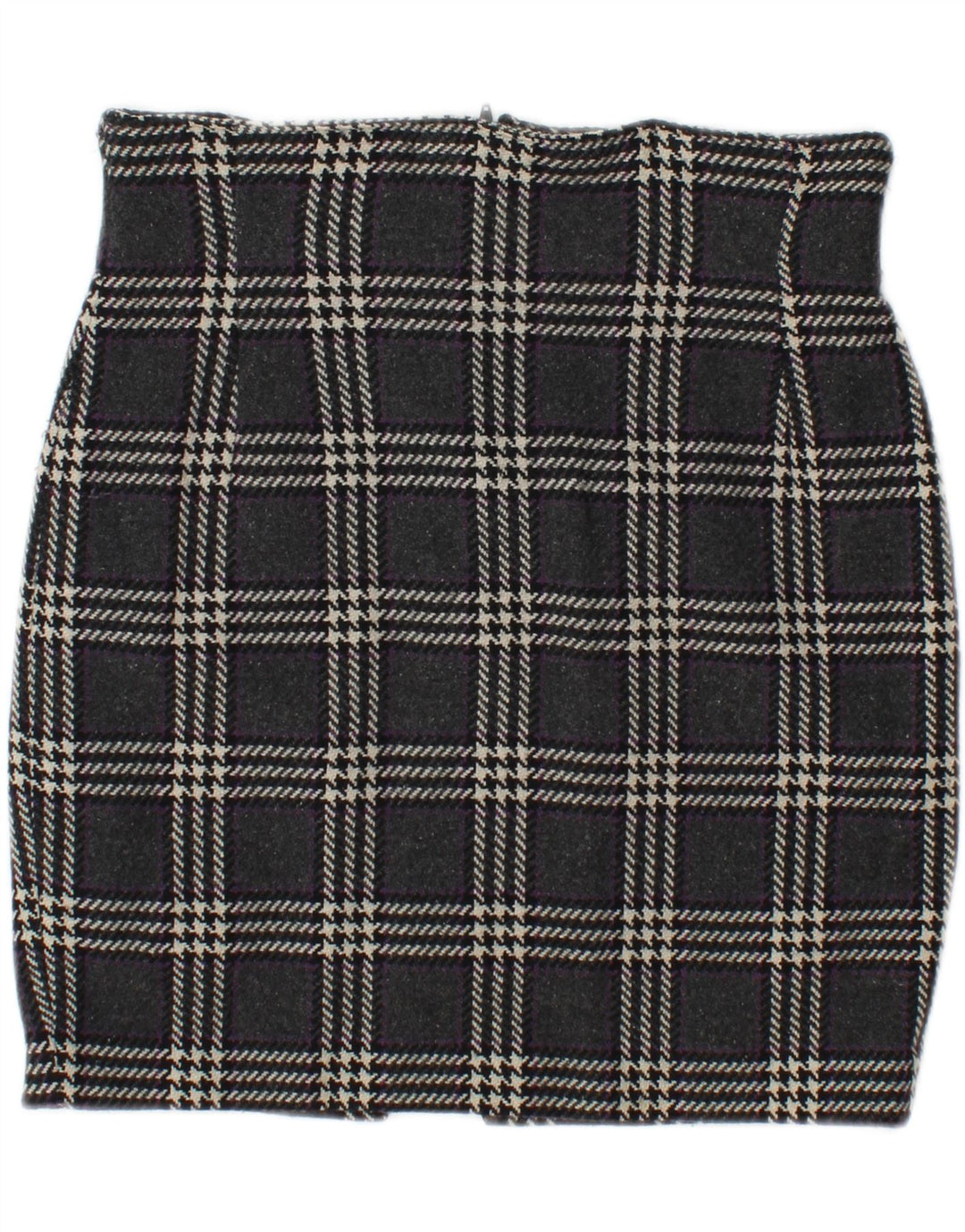 VINTAGE Womens Pencil Skirt IT 42 Medium W28  Grey Check Vintage Vintage and Second-Hand Vintage from Messina Hembry 