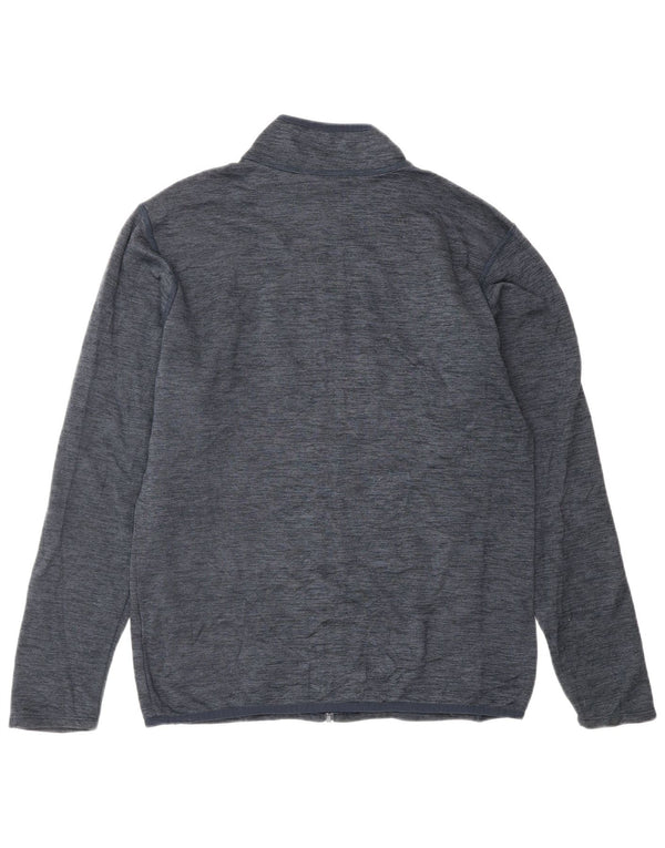 THE NORTH FACE Herren-Trainingsanzug-Oberteil, Jacke, klein, marineblau geflecktes Polyester