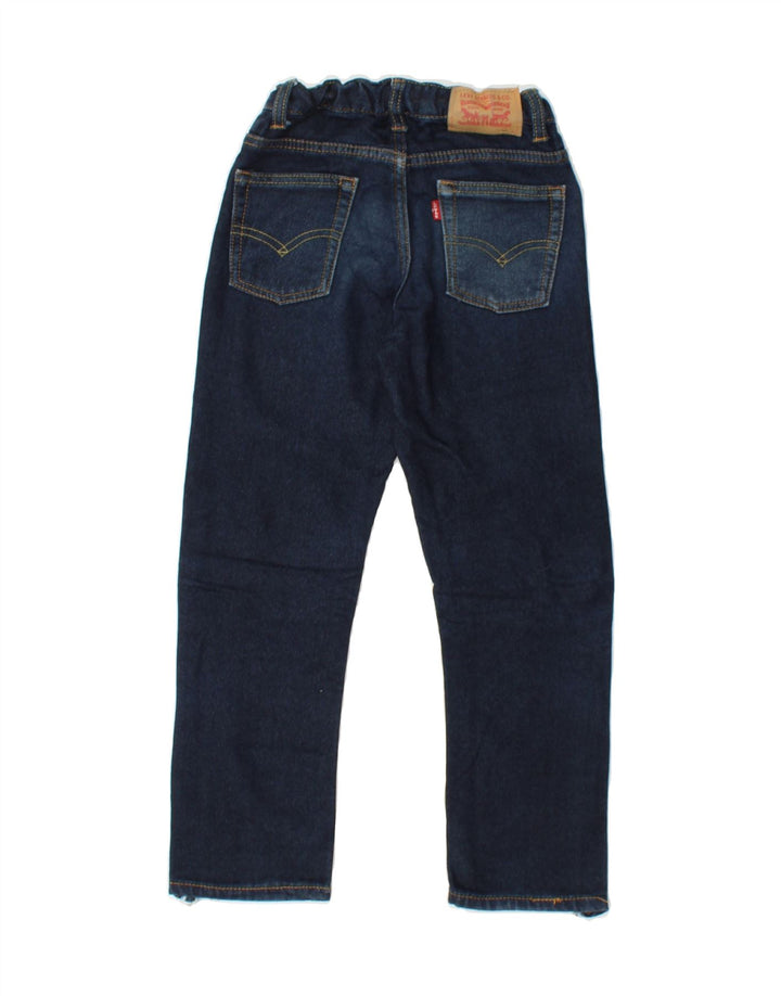LEVI'S Boys 511 Slim Jeans 6-7 Years W24 L21 Navy Blue Cotton Vintage Levi's and Second-Hand Levi's from Messina Hembry 