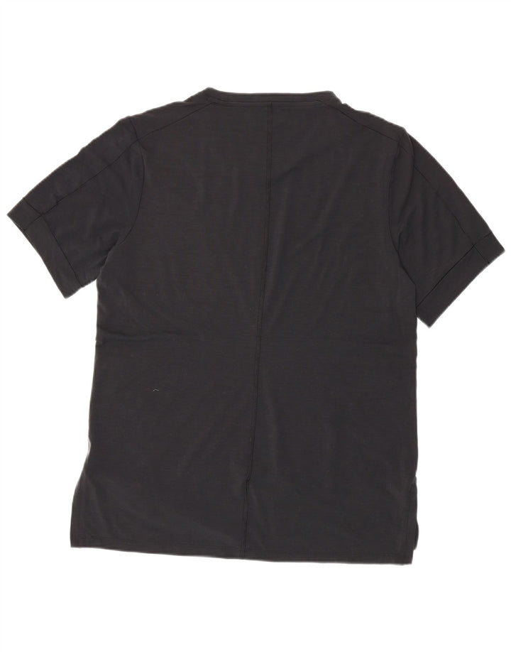 NIKE Herren Dri Fit Slim Fit T-Shirt Top Large Schwarz Polyester