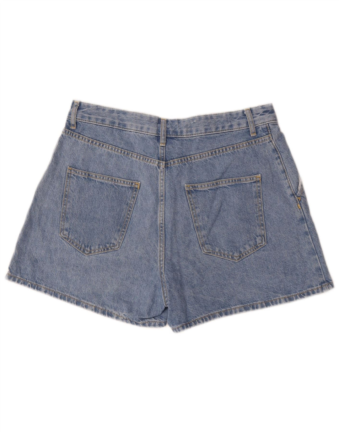 Zara Damen Jeansshorts Medium W30 Blaue Baumwolle