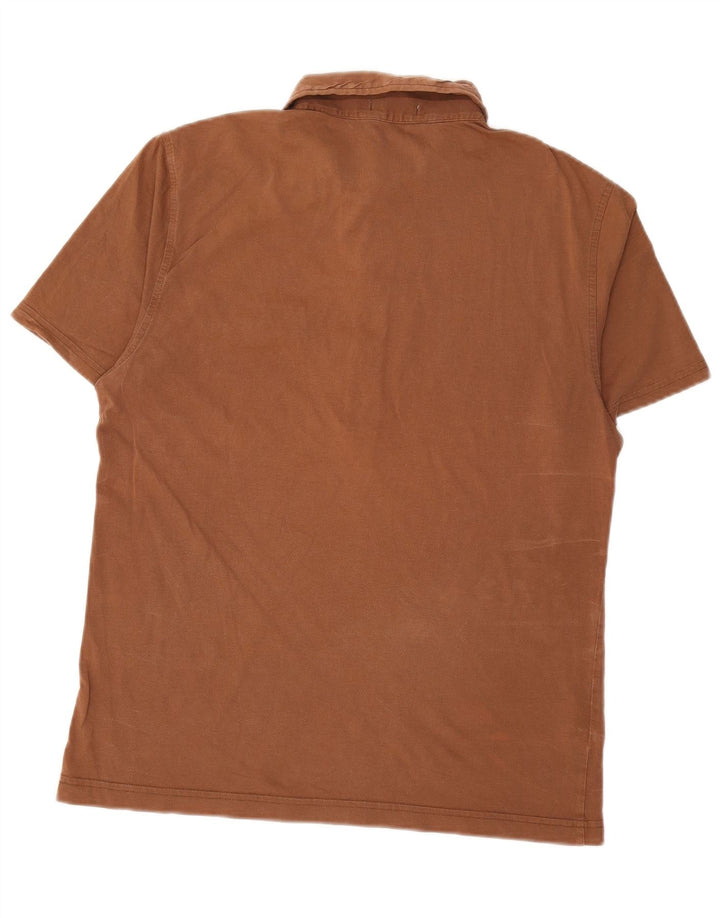 PINGUIN Herren-Poloshirt, groß, braune Baumwolle