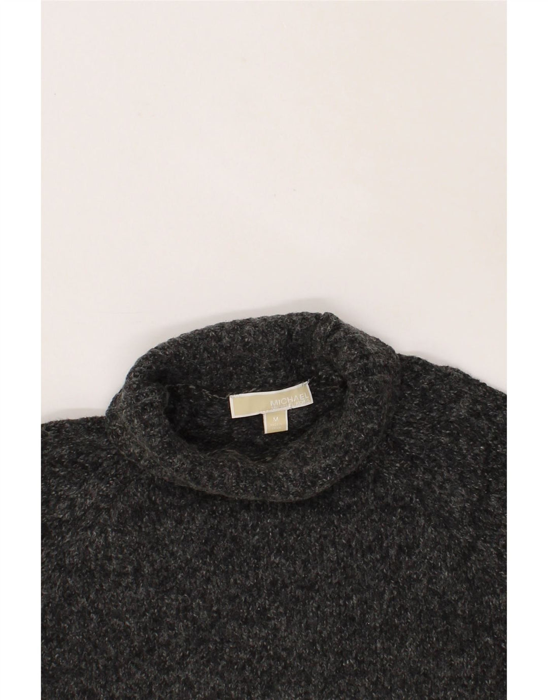 MICHAEL KORS Womens Roll Neck Jumper Sweater UK 14 Medium Grey Vintage Michael Kors and Second-Hand Michael Kors from Messina Hembry 