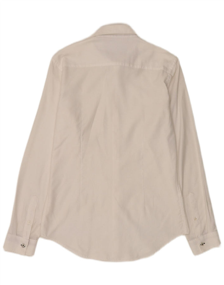Zara Herren Slim Fit Hemd Mittelweiß