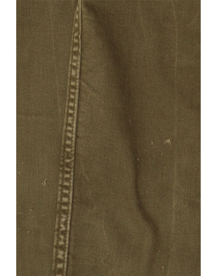 Zara Damen Slim Jeans EU 40 Medium W30 L27 Khaki Colourblock