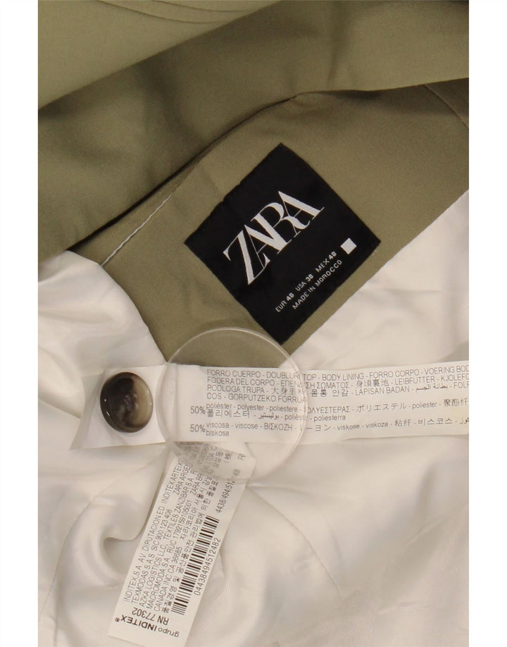 ZARA Herren-Blazer mit 1 Knopf, EU 48, Mittelkhaki, Polyester