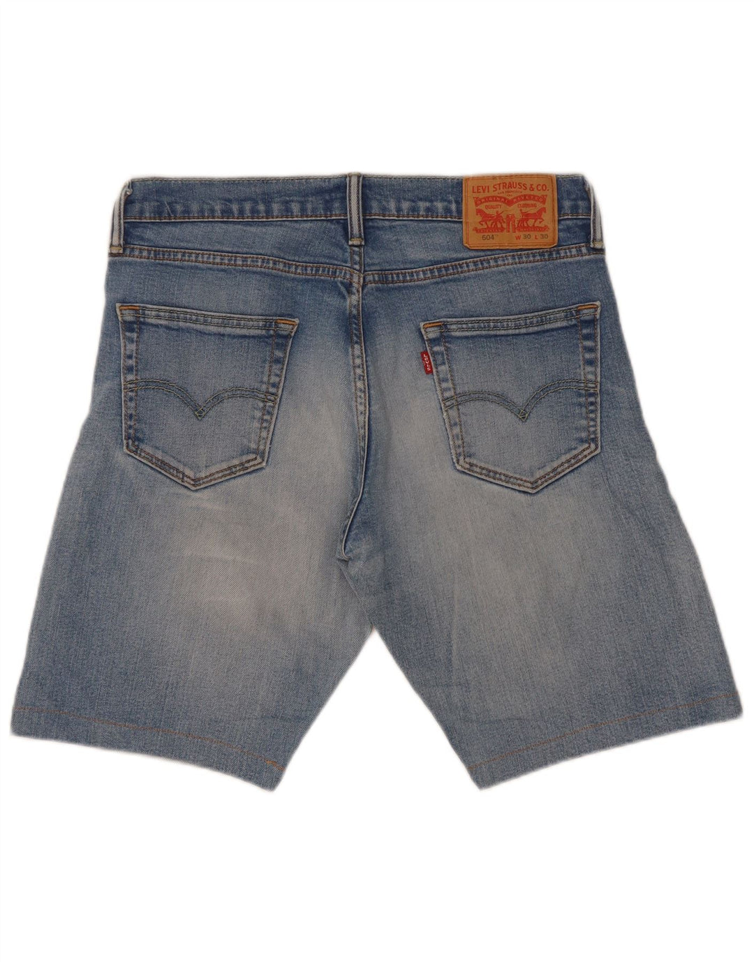 Levi's Herren 504 Denim Shorts W30 Mittelblau