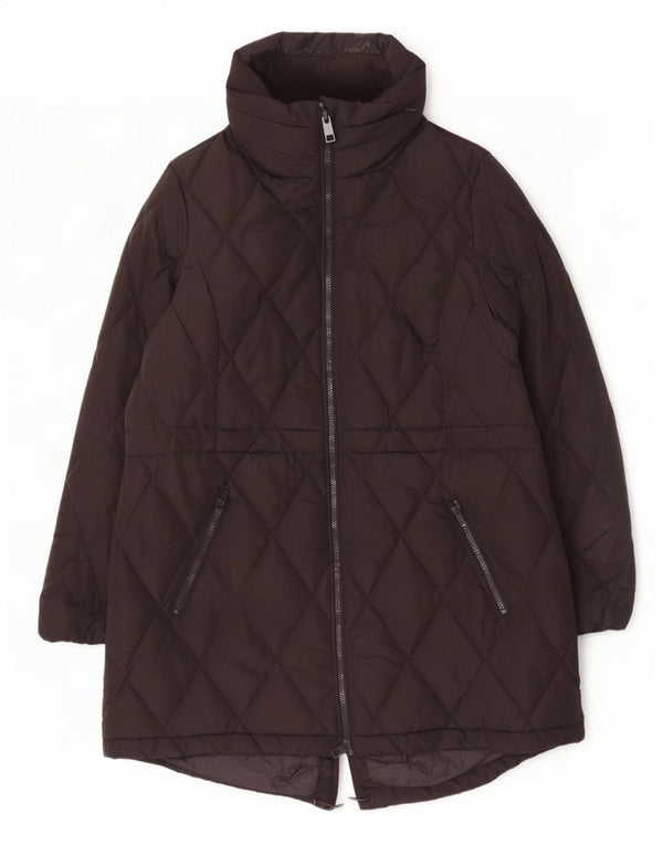 Marks & Spencer Damen Steppmantel, gepolstert, UK 14, Größe L, Schwarz, Polyester