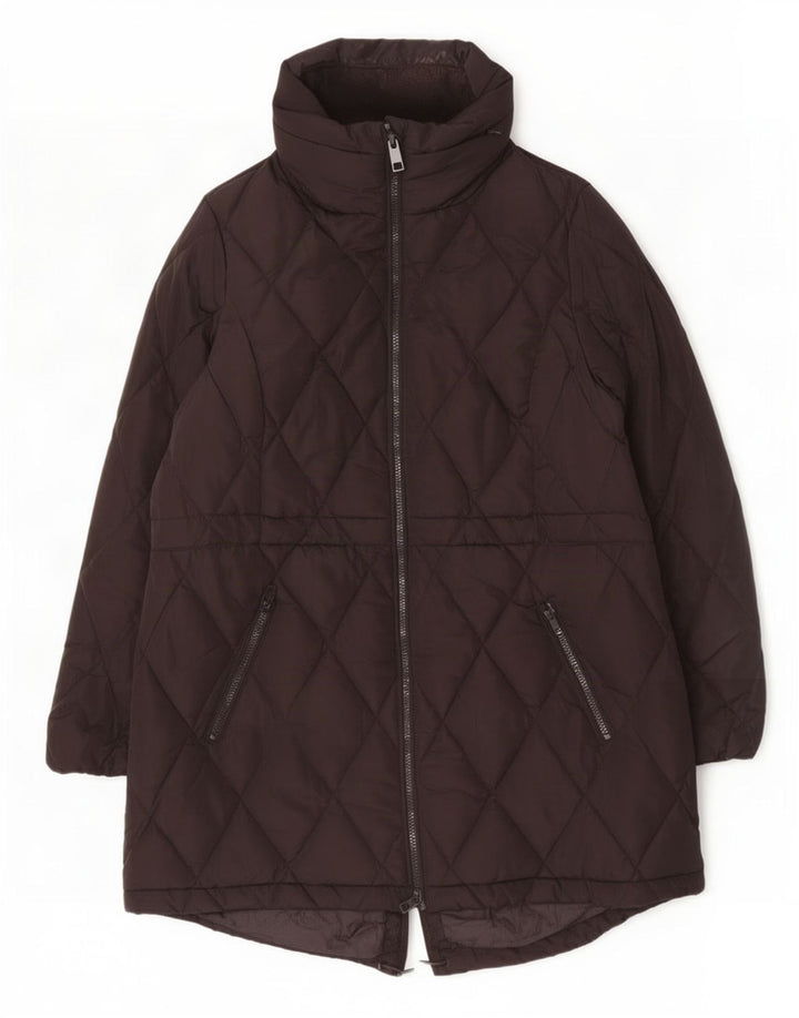 Marks & Spencer Damen Steppmantel, gepolstert, UK 14, Größe L, Schwarz, Polyester