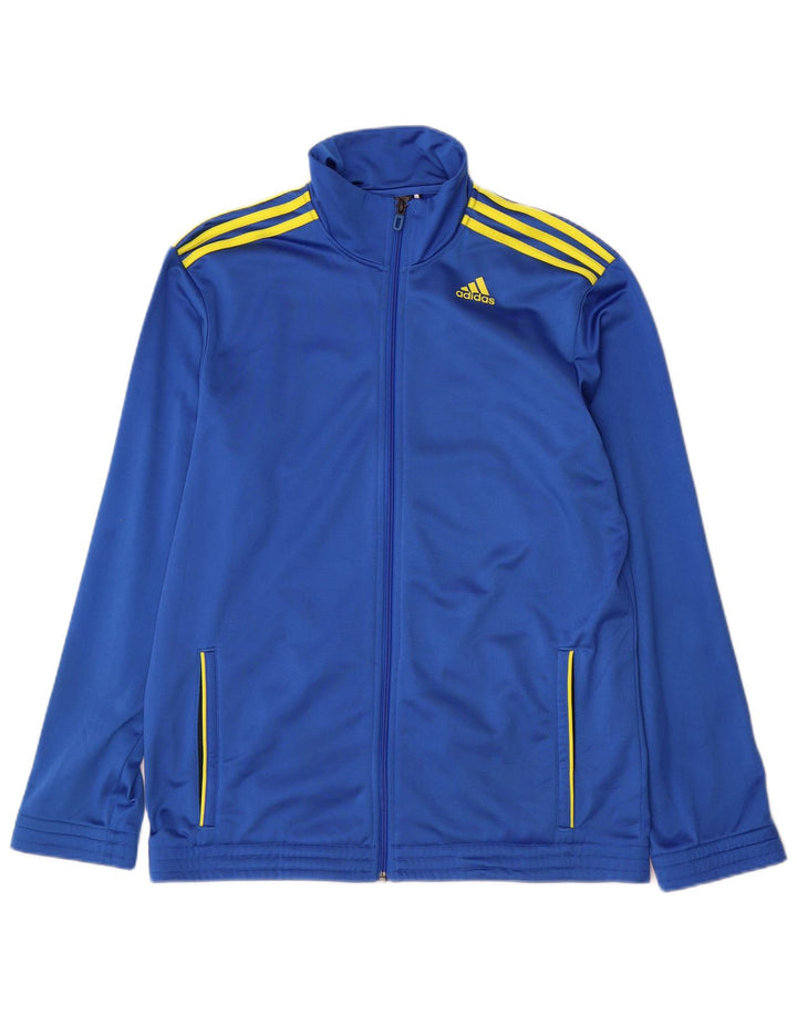Adidas Herren Trainingsanzug Top Jacke UK 42/44 Large Blau Polyester