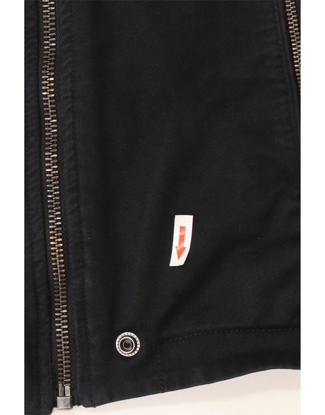 Diesel Herren Bikerjacke UK 36 Small Marineblau Baumwolle