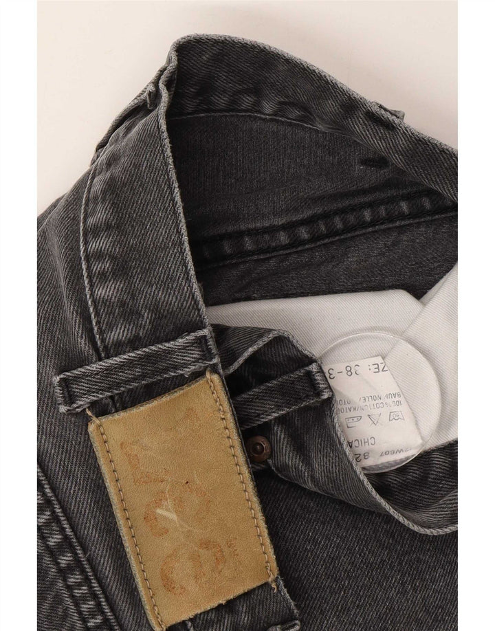 Lee Herren Chicago Straight Jeans W38 L34 Graue Baumwolle
