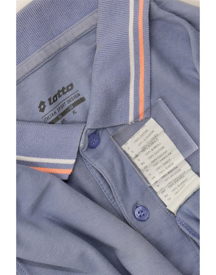 LOTTO Herren Poloshirt 2XL Blau Baumwolle
