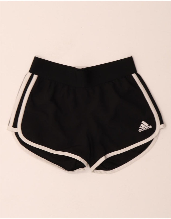 Adidas Sportshorts für Mädchen, 11–12 Jahre, schwarzes Polyester