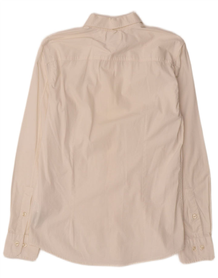 Tommy Hilfiger Herren-Slim-Fit-Hemd aus mittelweißer Baumwolle
