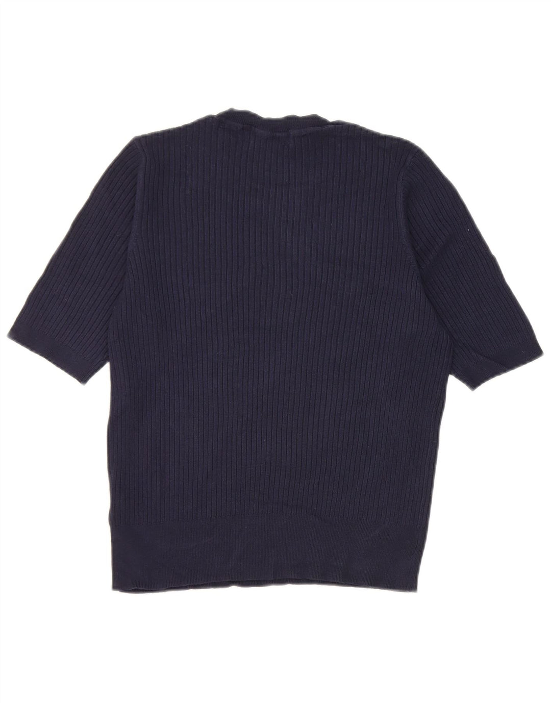 Marks & Spencer Damen T-Shirt Top UK 14 Medium Marineblau Viskose