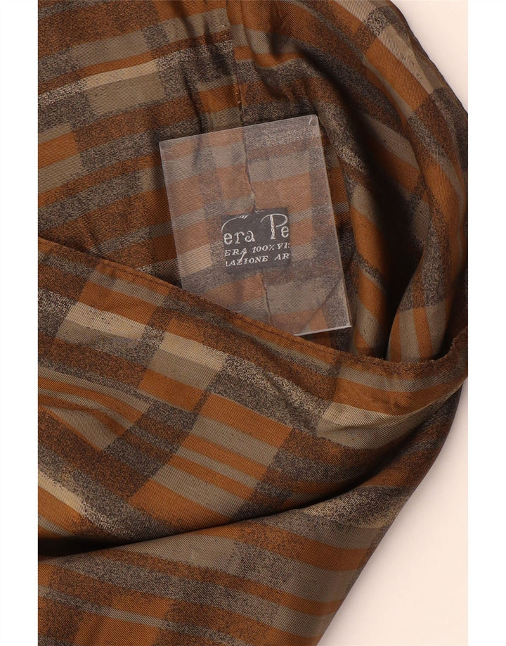 Vintage Herren Lederweste Kleines braunes Batikleder