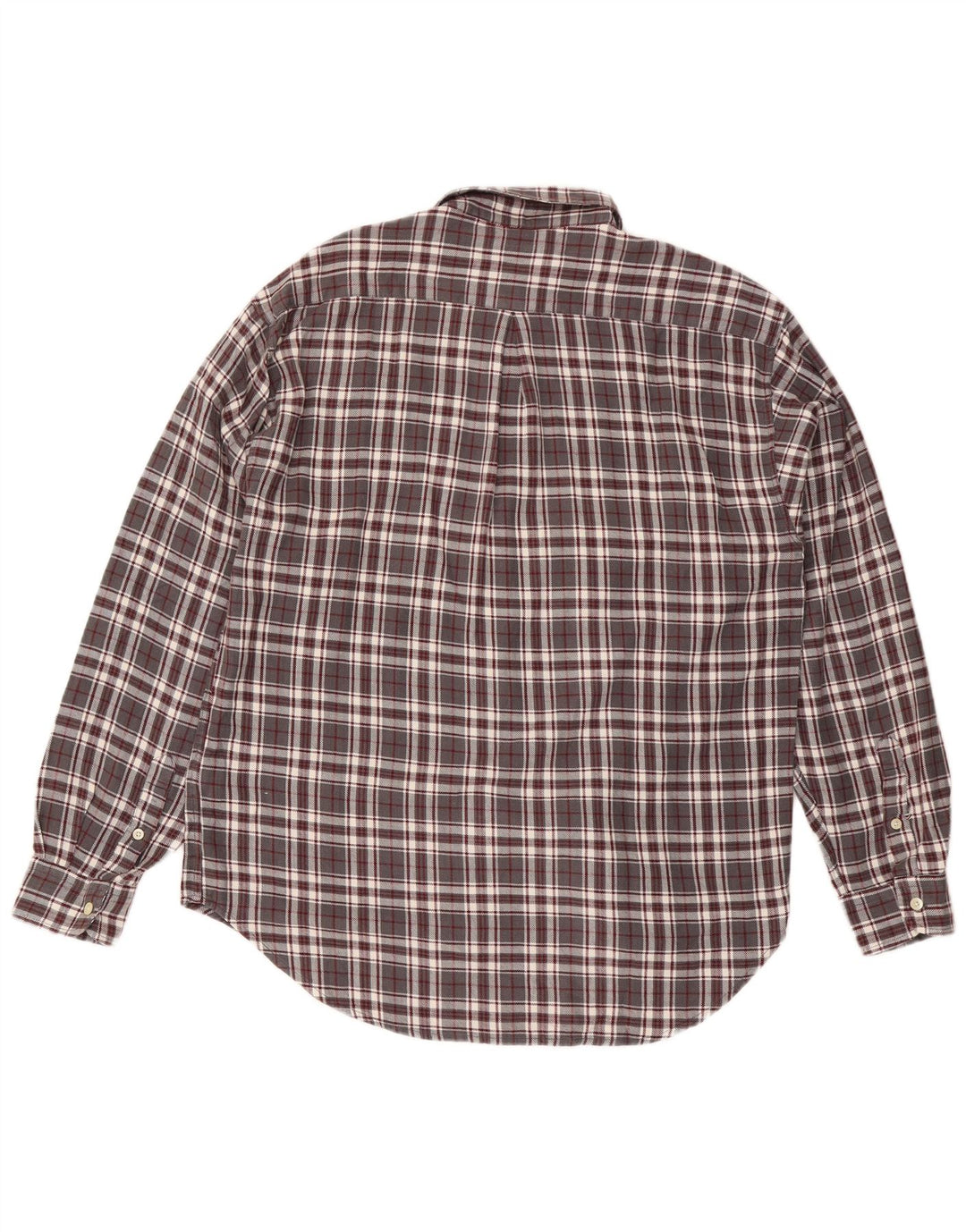 Fila Herren-Flanellhemd, mittelgrau, kariert, Baumwolle