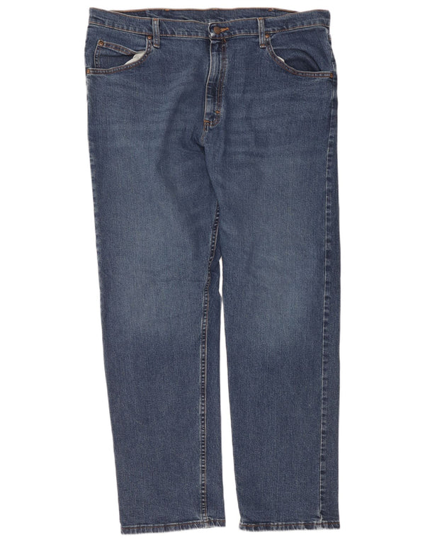Wrangler Herren Straight Jeans W38 L32 Blaue Baumwolle