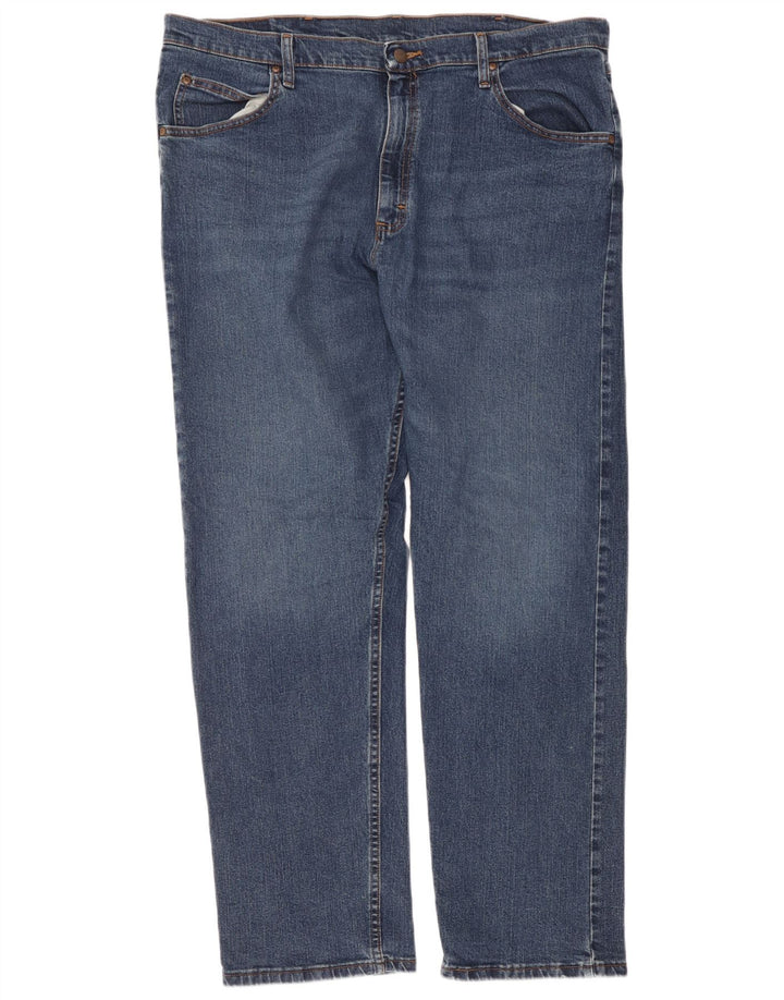 Wrangler Herren Straight Jeans W38 L32 Blaue Baumwolle
