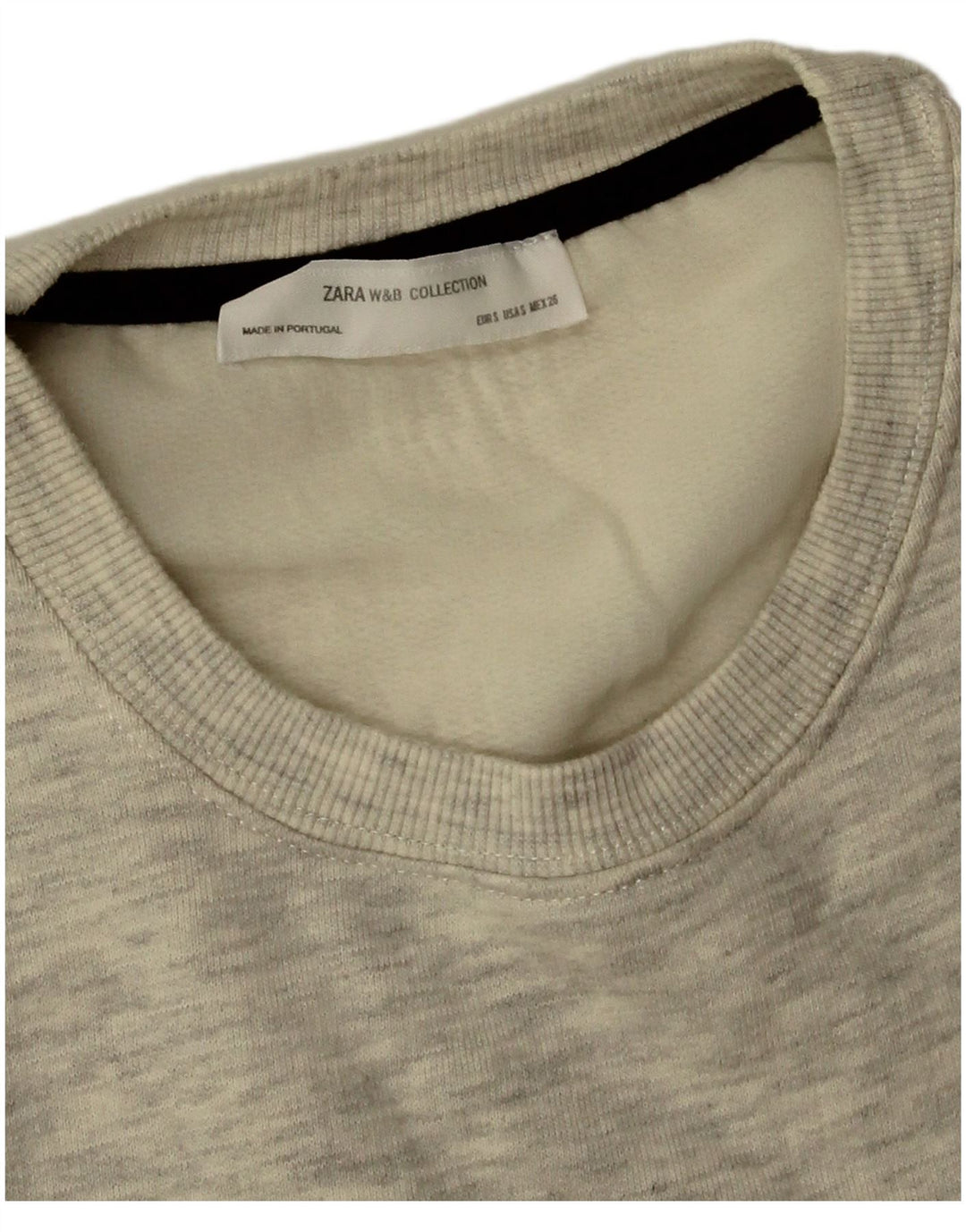 Zara Damen Tunikakleid UK 10 Small Grau geflecktes Polyester