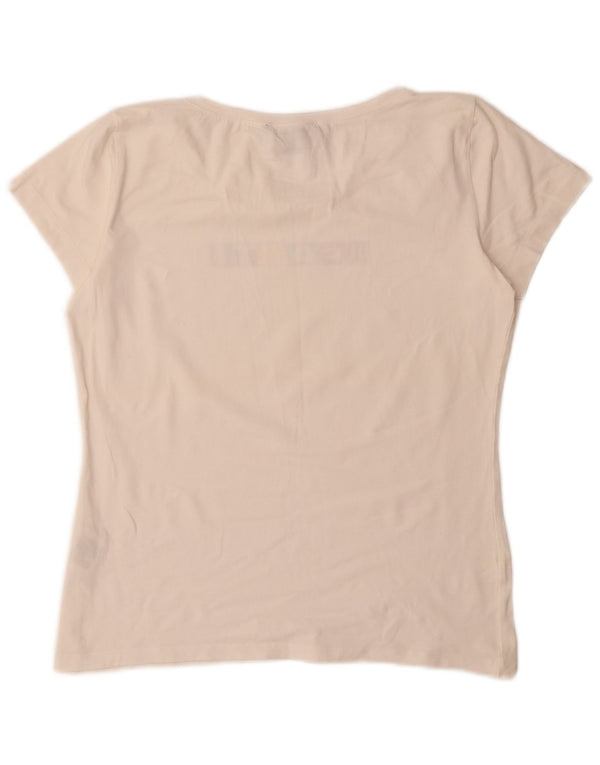 Gant Damen-T-Shirt mit Grafik, UK 20 2XL, weiße Baumwolle