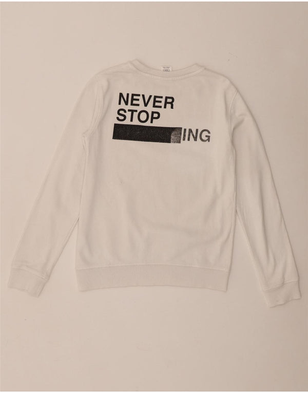 The North Face Jungen-Sweatshirt mit Grafik, 14–15 Jahre, XL, weiße Baumwolle
