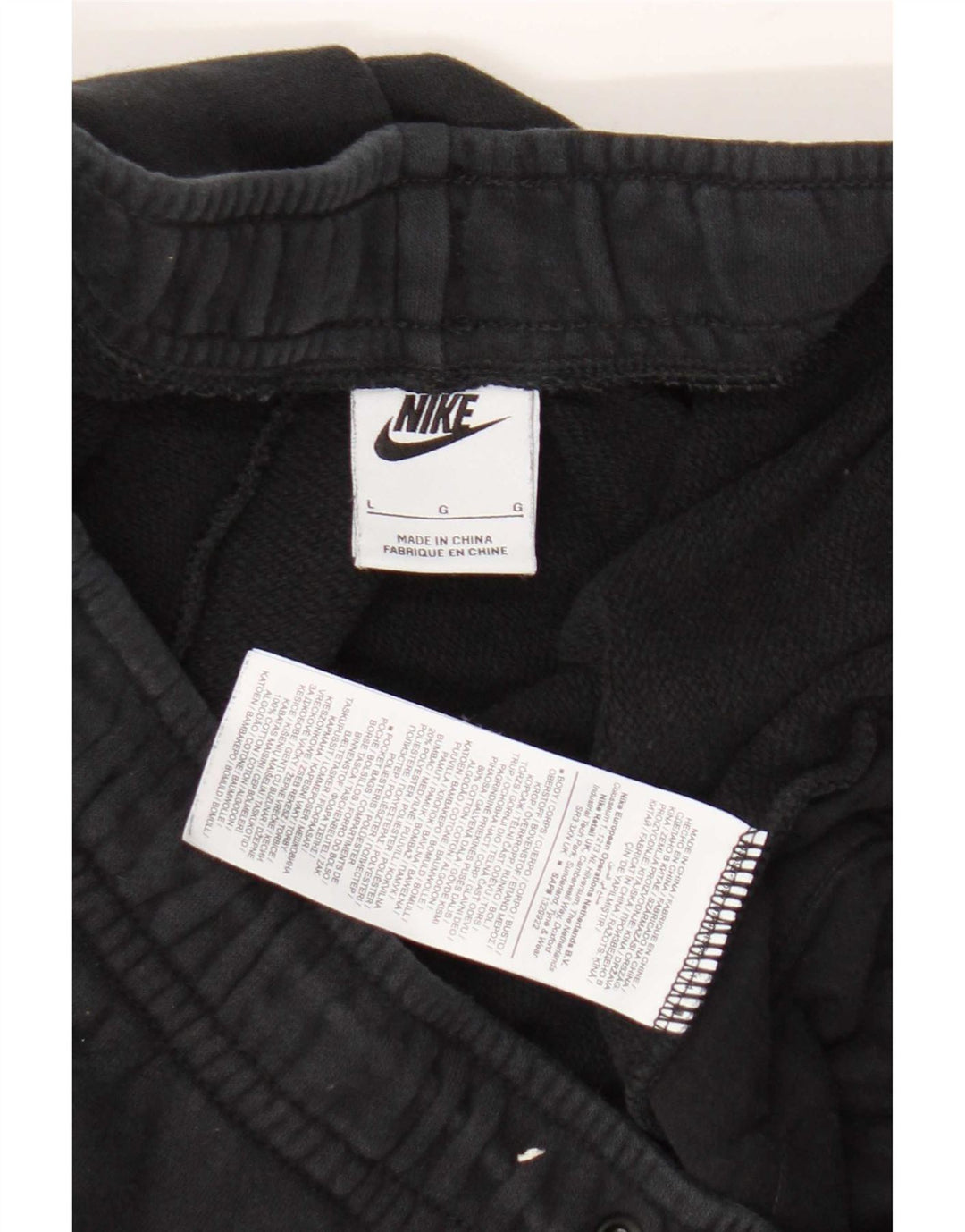 Nike Herren-Trainingshose, Jogginghose, Größe L, Schwarz, Baumwolle