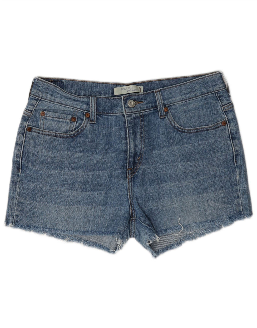 Levi's Damen 515 Denim Shorts US 10 Large W34 Blaue Baumwolle