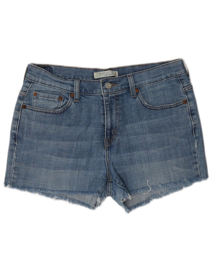 Levi's Damen 515 Denim Shorts US 10 Large W34 Blaue Baumwolle