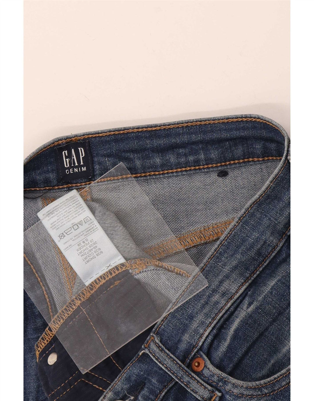 Gap Damen Slim Jeans W28 L28 Blaue Baumwolle