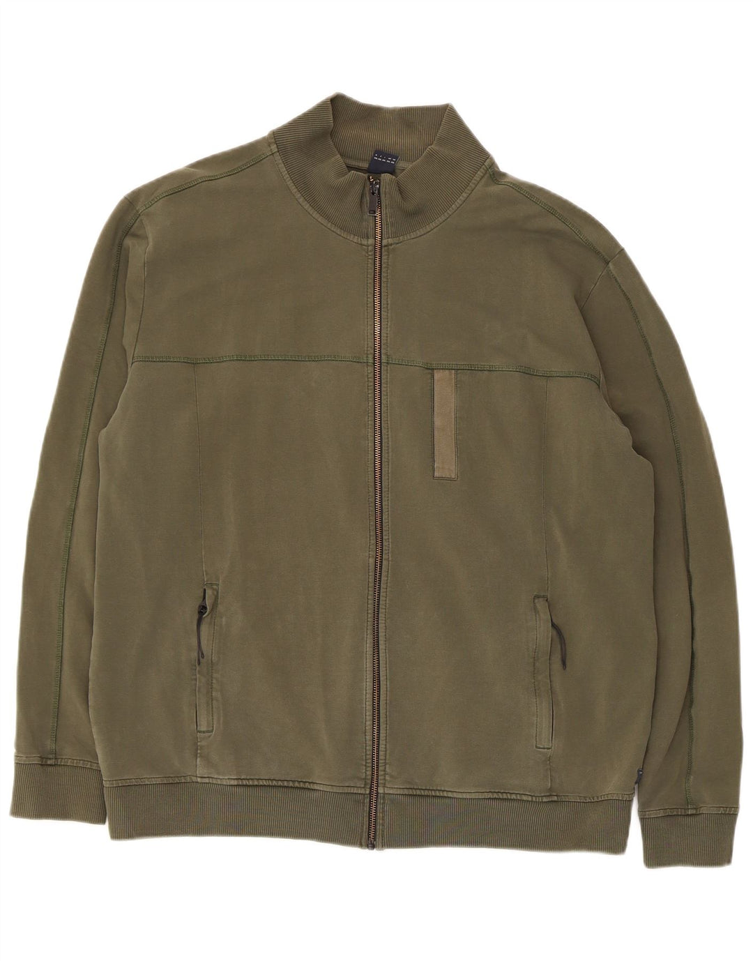 S.Oliver Herren Trainingsanzug Top Jacke 2XL Khaki Baumwolle