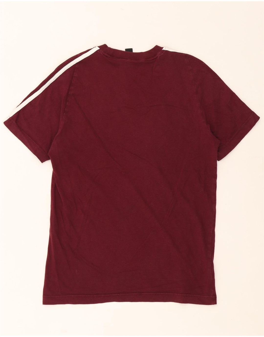 ADIDAS Herren T-Shirt Top Small Kastanienbraun Baumwolle