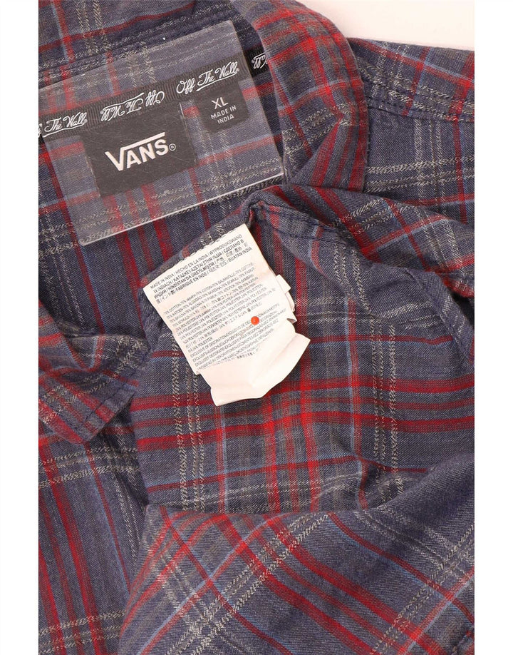 Vans Herren-Flanellhemd XL, mehrfarbig, kariert, Baumwolle