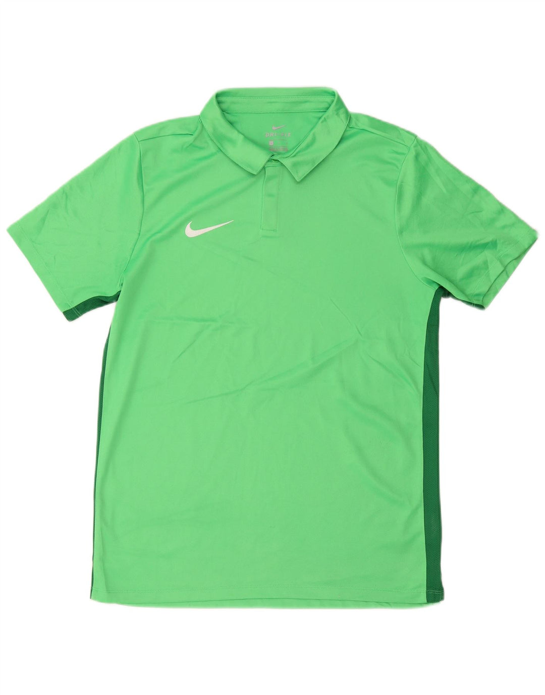 Nike Herren Dri Fit Poloshirt, großes grünes Colourblock-Polyester